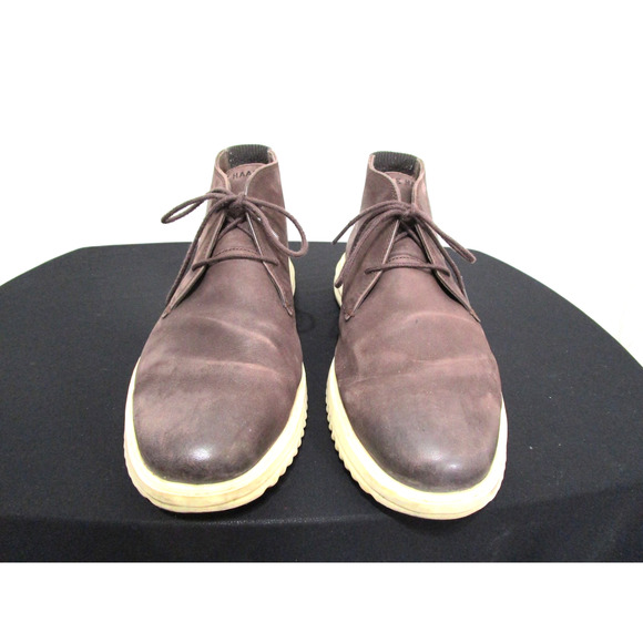 Cole Haan Grand + Brown Leather Chukka Sneaker Boots Men Sz 12 M - Picture 2 of 10